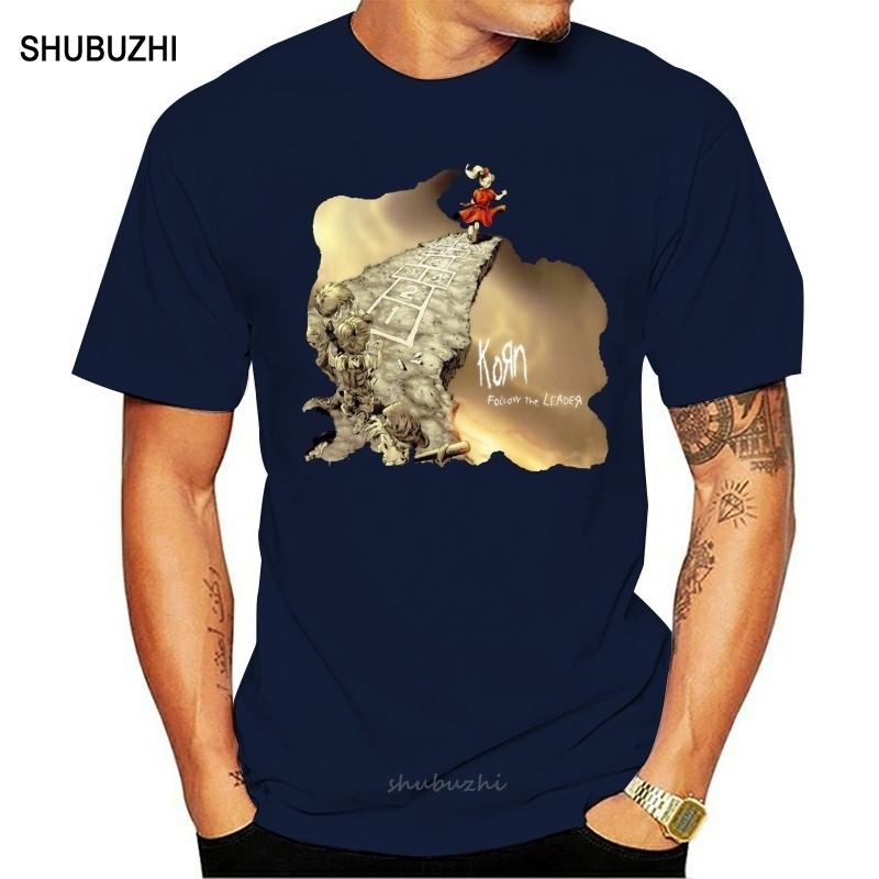 Funny T Shirt Men Korn T Shirt Follow The Leader Album Cover Band Logo Official Mens Black S