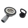 Drainage Pipe Joint Elbow Sink Drain Outlet Set with Ribbed Hose End, Under Sink Drain Part for Kitchen Drain Repair, Outlet Replacement, and Daily