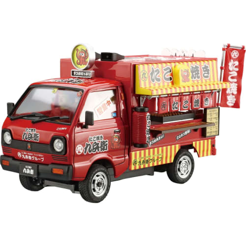 

Aoshima Bunka Kyozai (AOSHIMA) 1/24 Mobile Sales Series No. 5 Takoyaki Plastic Model, Molded in Color
