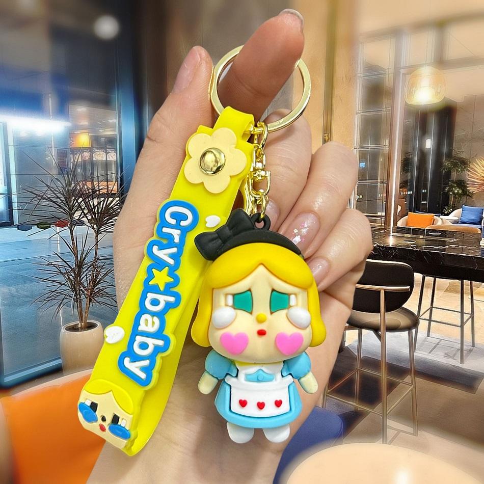 Cartoon Crybaby Vinyl Doll Animal schoolbag Pendant Keychain Gift