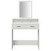 Makeup Table with Drawers White 79 x 41 x 140 cm Engineered Wood