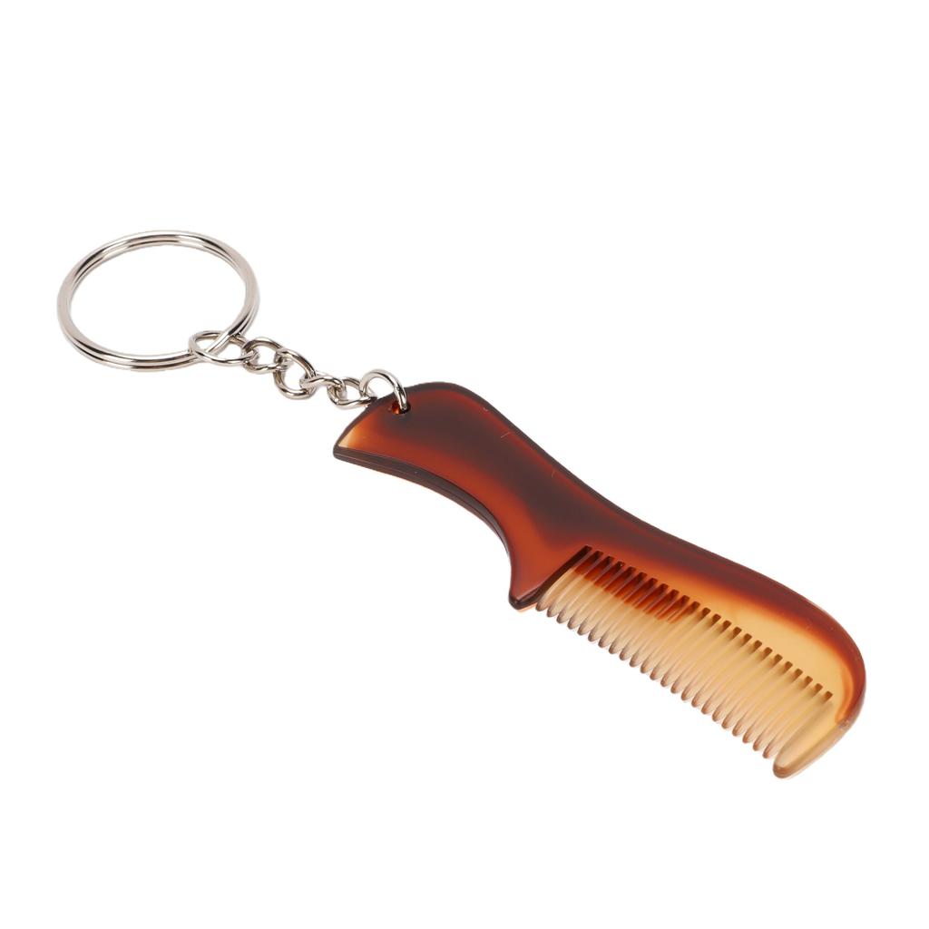 Mini Keychain Comb Portable Travel Pocket Fine Tooth Small Keyring Beard Comb Hair Styling Accessory
