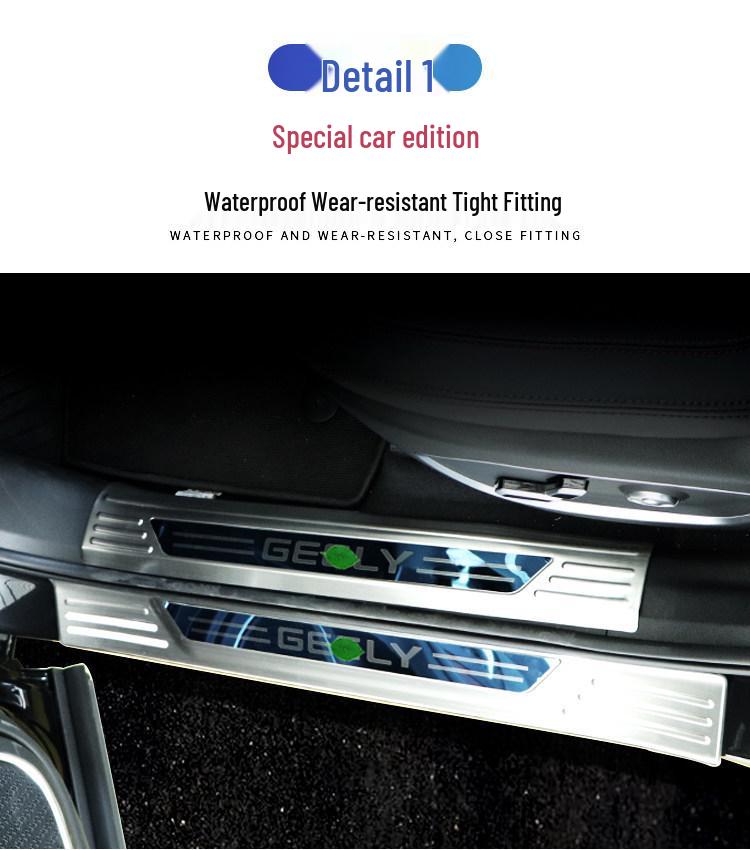 Jetour Shanhai T1 Door Sill & Rear Bumper Decorative Trim Sticker Set