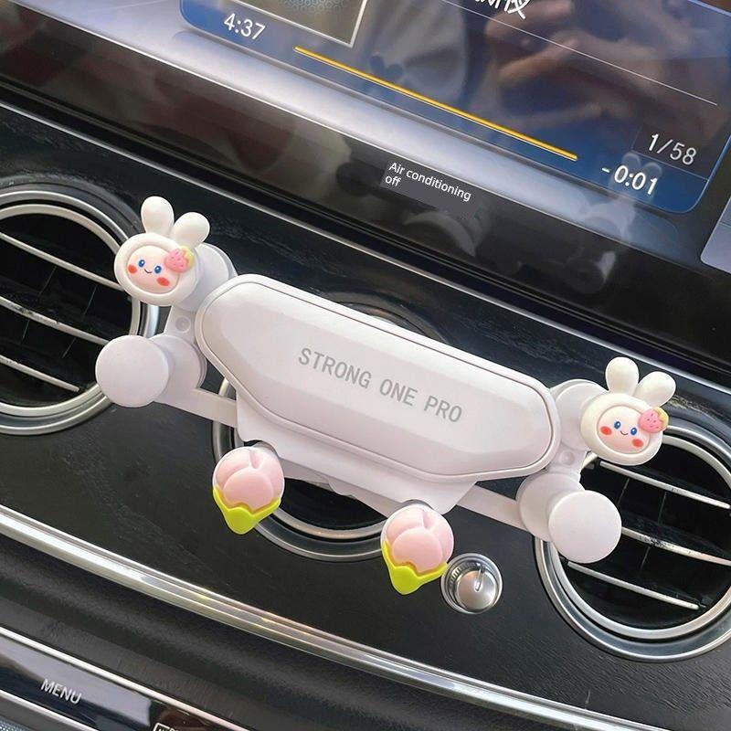 Cute Mobile Phone Car Mount for Women 2024 New Model a High-End Gravity Car Navigation Holder Fixed Car Mount