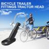 Bike Trailer Hitch Coupler Set Steel Bicycle Traction Head Towbar Cycling Accessories for Children Trailer Couplers