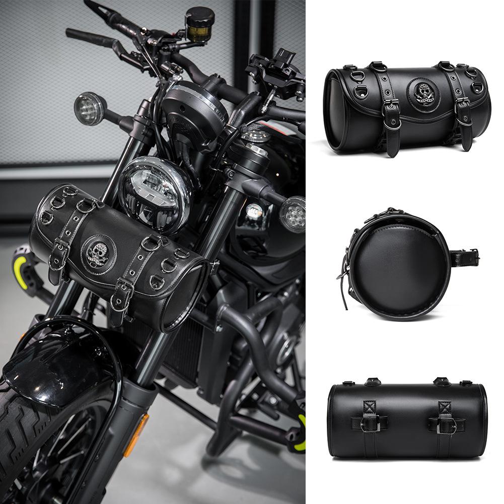 

Punk Retro Locomotive Trailer, Motorcycle Outdoor Riding Pu Pendant Device Items