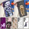 Cartoon Poodle Dog Phone Case For Samsung Galaxy S24 Ultra S25 Ultra S9 S10 S20 S21 S22 Plus S23 S24 FE Cover
