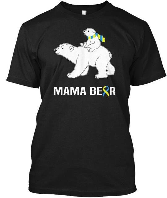 

New Down Syndrome Mama Bear - T-Shirt Made in the USA Size S to 5XL M