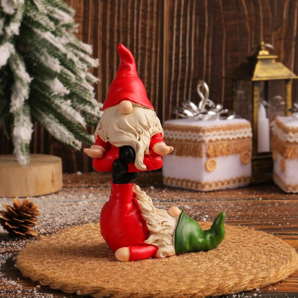 Cute Yoga Dwarf Ornaments Handmade Faceless Gnome Figurine  Children Gifts