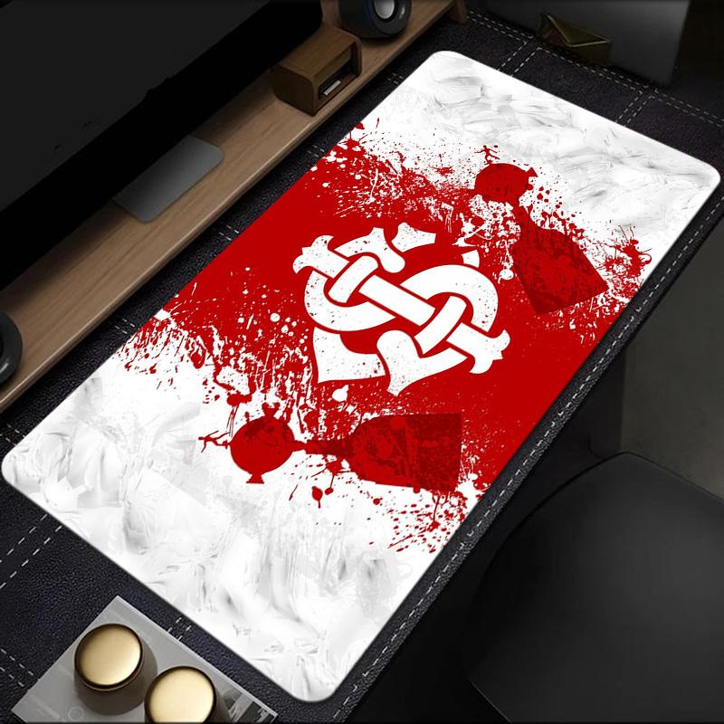 Sc Internacional Crest mouse pad, rubber base, esports desk mat, mouse pad for gamers and office use, gaming desk , easy to clean mat
