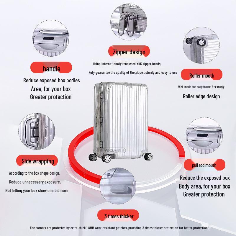 Przezroczysty pokrowiec ochronny na walizkę Rimowa z PVC