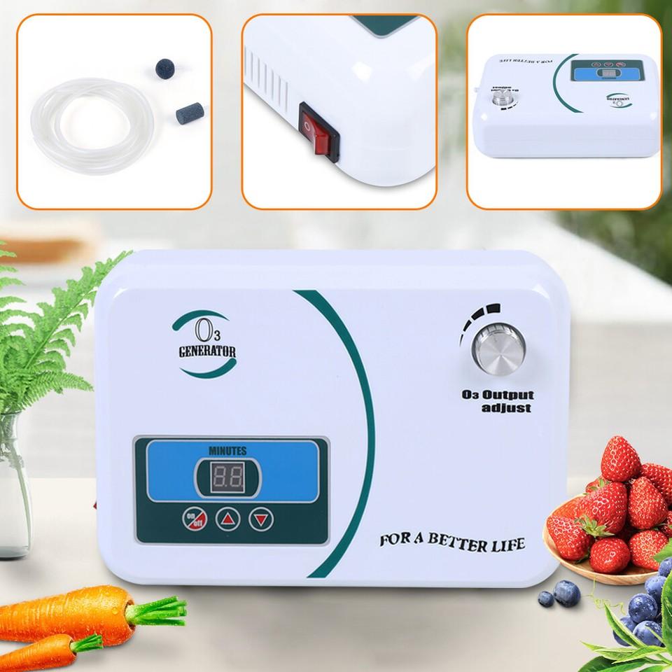 500mg/h Ozone Generator, 220V Ozonator Water & Food Purifier for Fruits, Vegetables, Meat