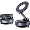 Upgraded Aluminum Alloy Vacuum Magnetic Car Phone Holder with 360° Rotation & Foldable Design Strong Magnetic Absorption