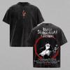 Hot Anime BLEACH Zaraki Kenpachi Graphic Print TShirt Men Women Retro Washed Cotton Harajuku Style Top Oversized Summer New Tee