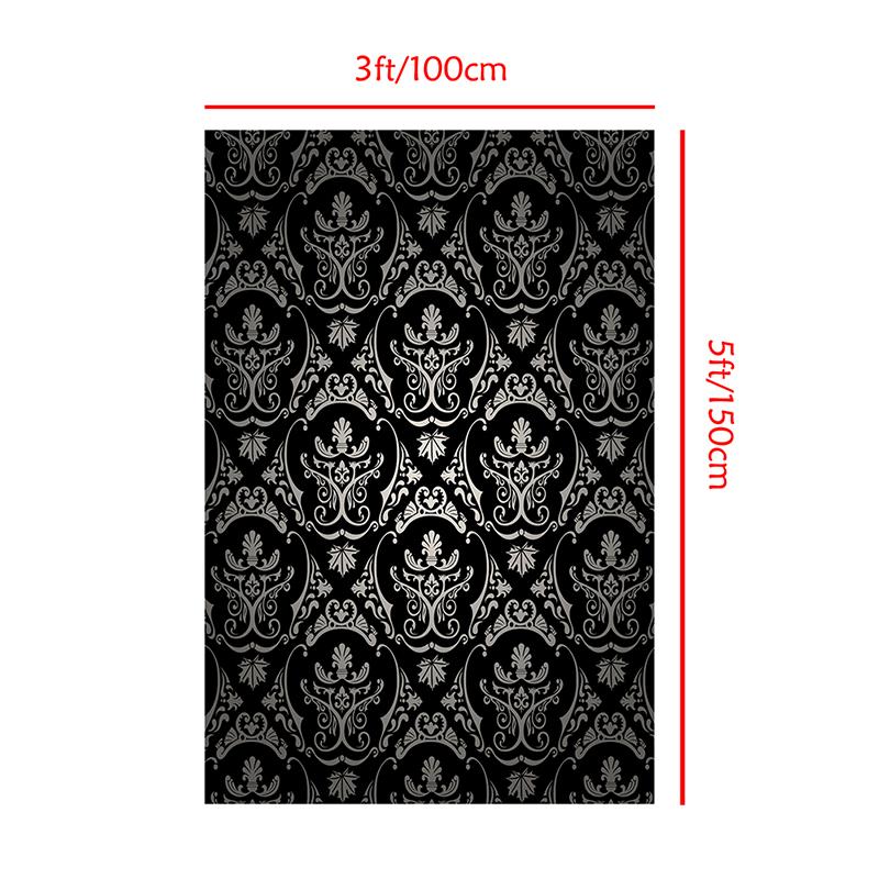 Vintage Black Pattern Backdrop Photography Background for Home Decor,Parties,Studios,Outdoor Celebrations,Wedding