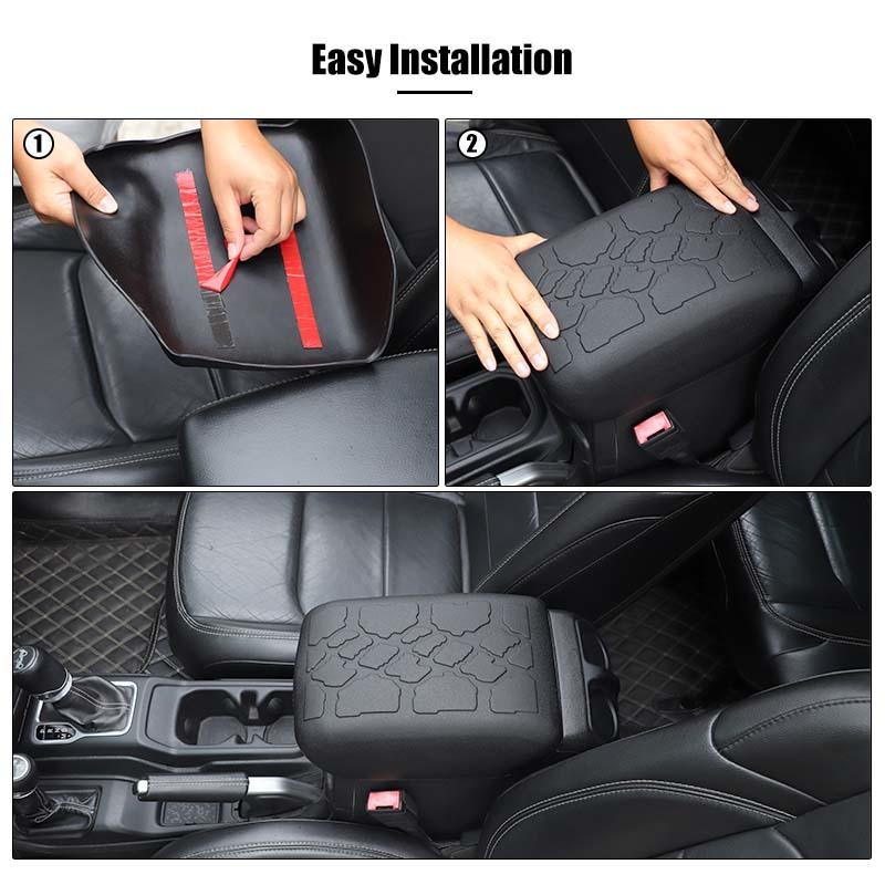  Armrest Box Decorative Panel Decoration Cover For Jeep Wrangler JL JT Gladiator 2018 Up Car Interior Accessories