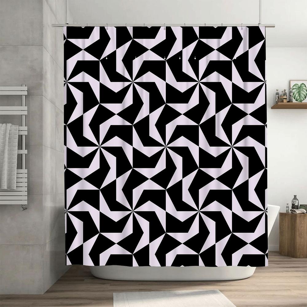Elegant Floral Shower Curtain Set Bath Decor With Blue Green Leaf Pattern For Bathroom 72 X 84, 100% Waterproof Polyester Fabric