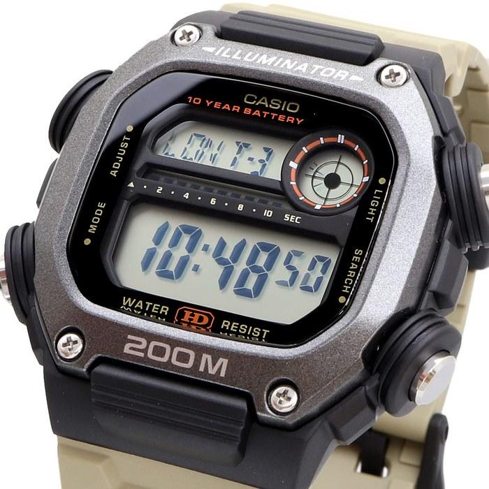Casio Standard Digital Watch DW-291HX-5AV, Men's, Khaki, Long Strap