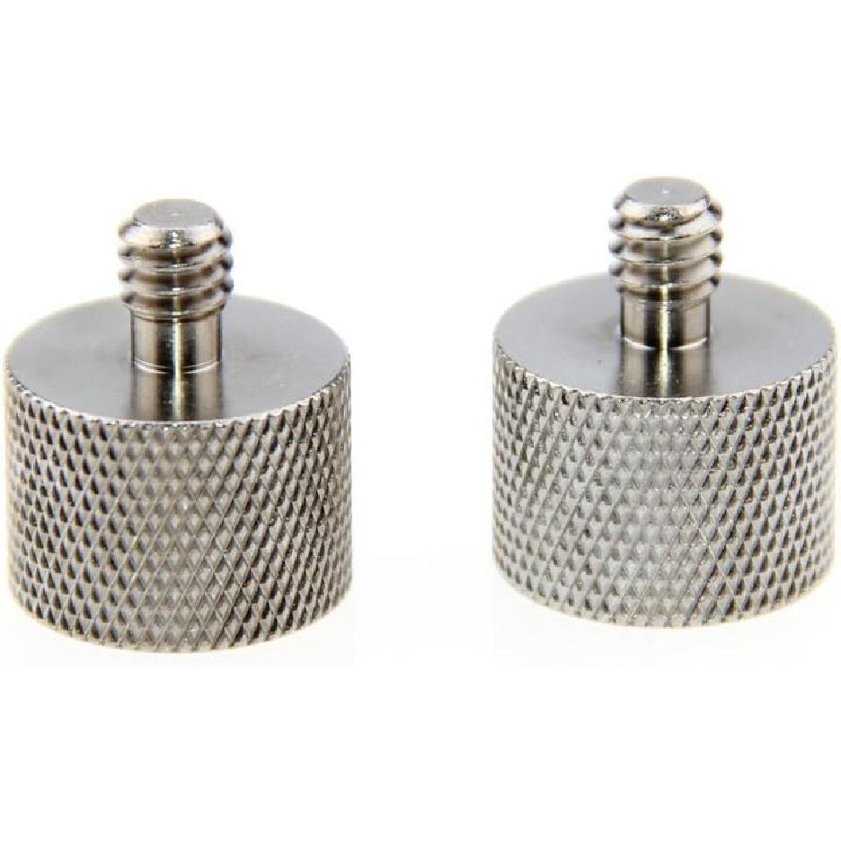 CAMVATE Thread Adapter Microphone Stand 5/8"-27 Female to 1/4"-20 Male for Camera Monitor - 1361