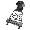 6 String Guitar Trapeze Tailpiece Metal Height Adjustable Guitar Trapeze Bridge Tailpiece for Replacement Black