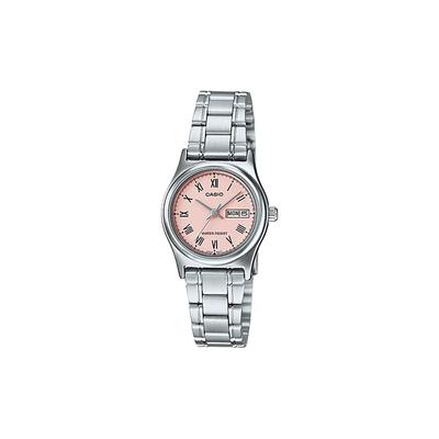 STANDARD Series Life Waterproof Quartz Movement Stainless Steel Strap Japanese and Korean Watch Women's Watch Pink Dial LTP-V006D-4B