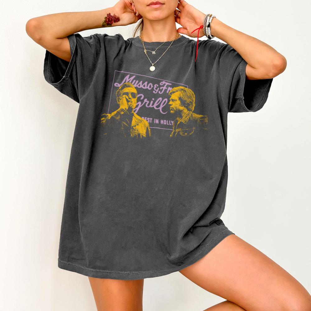 Once Upon Time in Hollywood TShirt Tarantino Cult Movie Shirt Rick and Cliff Silhouette Tee Gift for Movie Lover 60s Film Shirt S