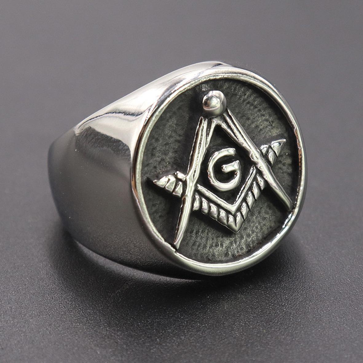 

Кольцо из серебра 925 пробы, классическое индивидуальное ретро-кольцо, простое, AG, масонское, цельное, мужское и женское кольцо