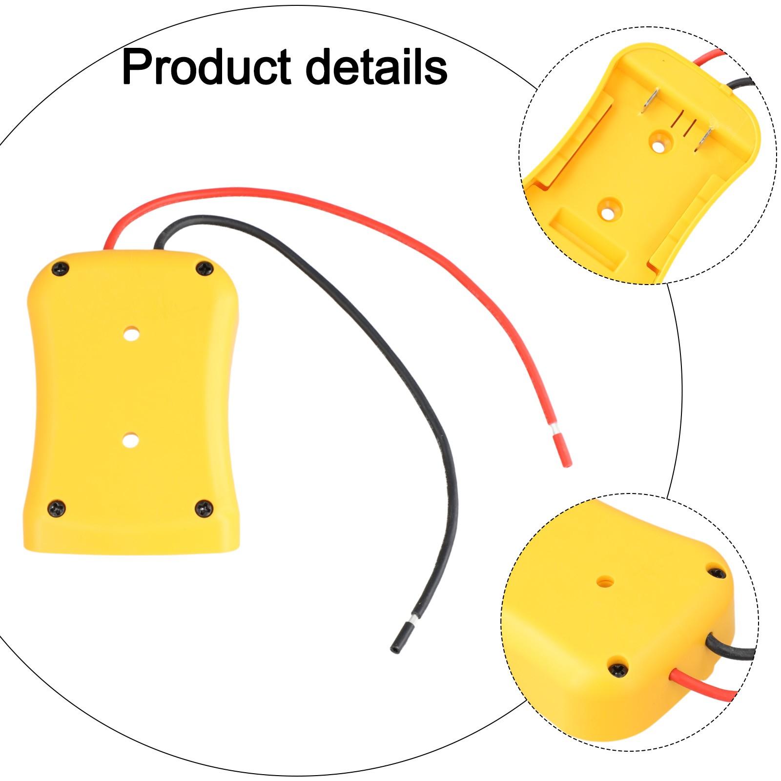 Plastic 18V Wired Adapter - For 18V Cordless Power Tools For DIY Use