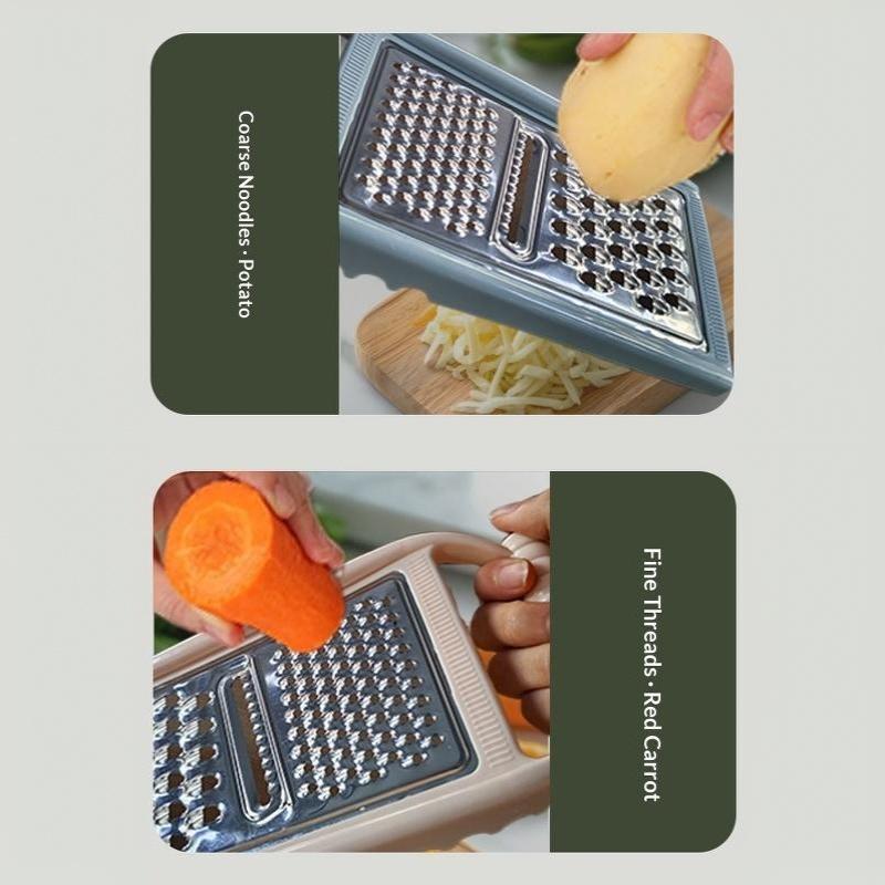Food Grade Stainless Steel Grater Sharp Blades Non Slip Handle Shredder for Cheese Vegetables Kitchen Use