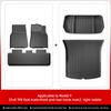 LUCKEASY Right Drive for Tesla Model 3 Model Y  2023 Car All-weather Floor Mat Trunk Pad Protective Interior Accessories