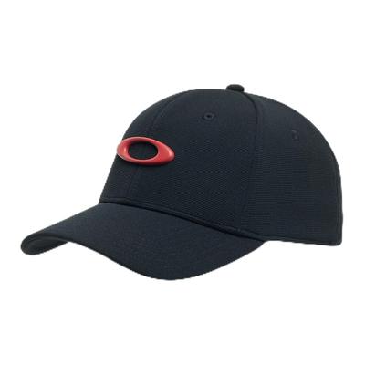 TINCAN CAP PITCH RED US Maat naar Japans 911545 [Oakley] (04C) ZWART/VLAM S/M (Equivalent M-L)