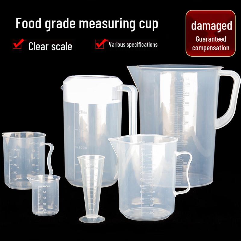 ZISIZ Transparent Plastic Measuring Cup