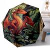 Dragon Artwork Outdoor Automatic Umbrella Sturdy 8 Rib Durable Plastic Iron Outdoor Daily Use Outdoor Accessory Perfect Gift Friends