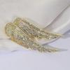 Vintage Inspired Crystals Feather Brooch Fashion Accessory for Women Day To Night Outfits Party Wedding
