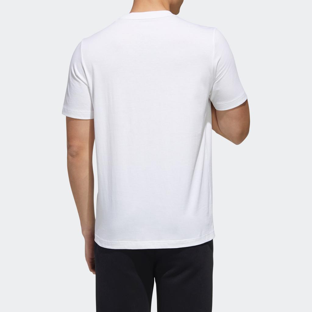 adidas neo M ESNTL LOGO T Sports Short Sleeve White Men's GJ8916