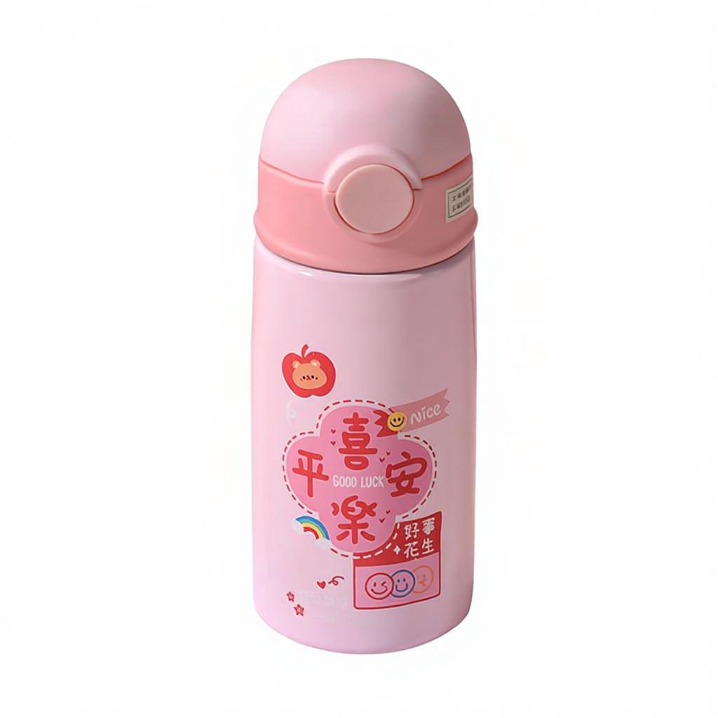Children s Intelligent Insulated Cup 304 Stainless Steel Children s Insulated Cup Cartoon Water Cup Portable Sipping Cup 400ml