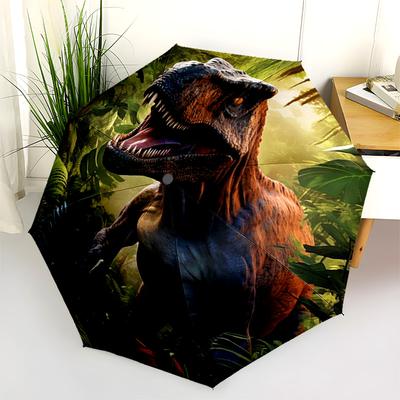 Dinosaur  Automatic Umbrella - Suitable Travel Outdoor Portable Umbrella Birthday Gift Daily Essentials