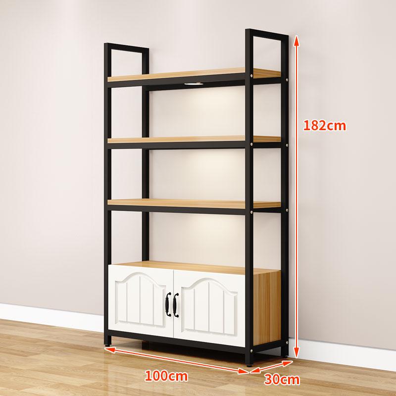 Wooden Floor-Standing Gondola Display Rack for Cosmetics