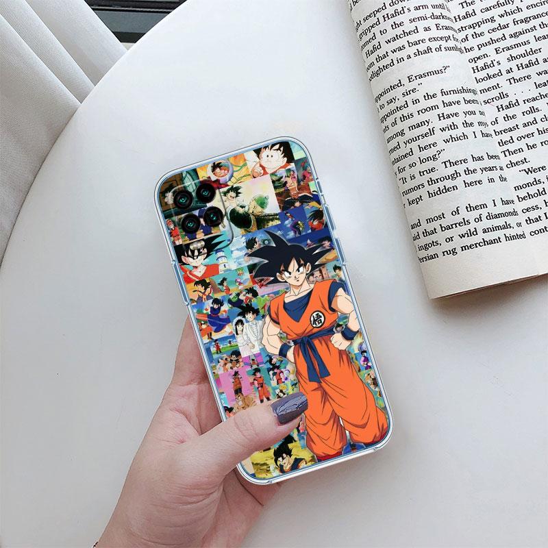 Anime Dragon Ball Goku Transparent Phone Case for Motorola Moto G10 G20 G30 G31 G32 G34 G35 G41 G42 G50 G51 G52 G55 G60 G60S