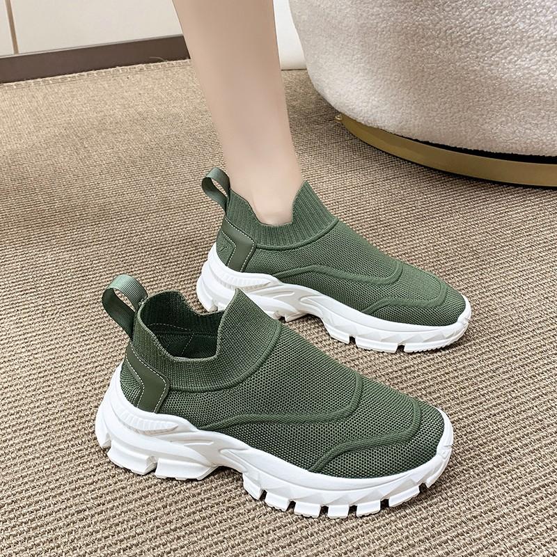 

Breathable Women s Casual Shoes Vulcanized Shoes 2024 Lightweight Women s Casual Sports Shoes Outdoor Loafers 40 чёрный