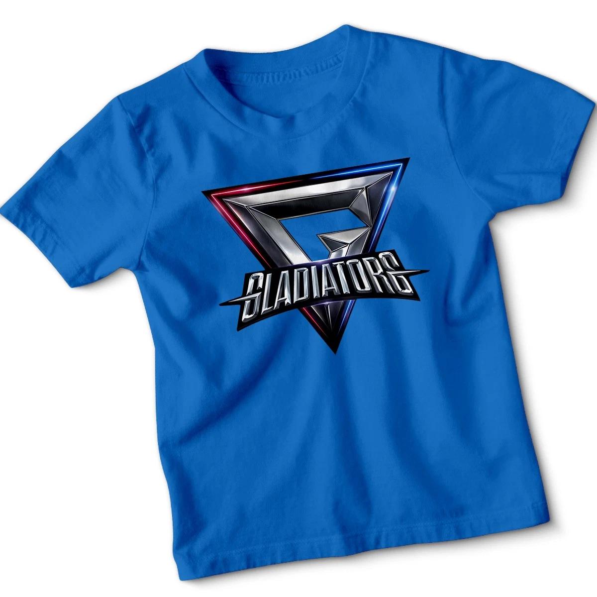Gladiators Gaming Tournament Unisex Kids Boys Baby Children T-shirt 90s TV Show Series Xmas Tee 160