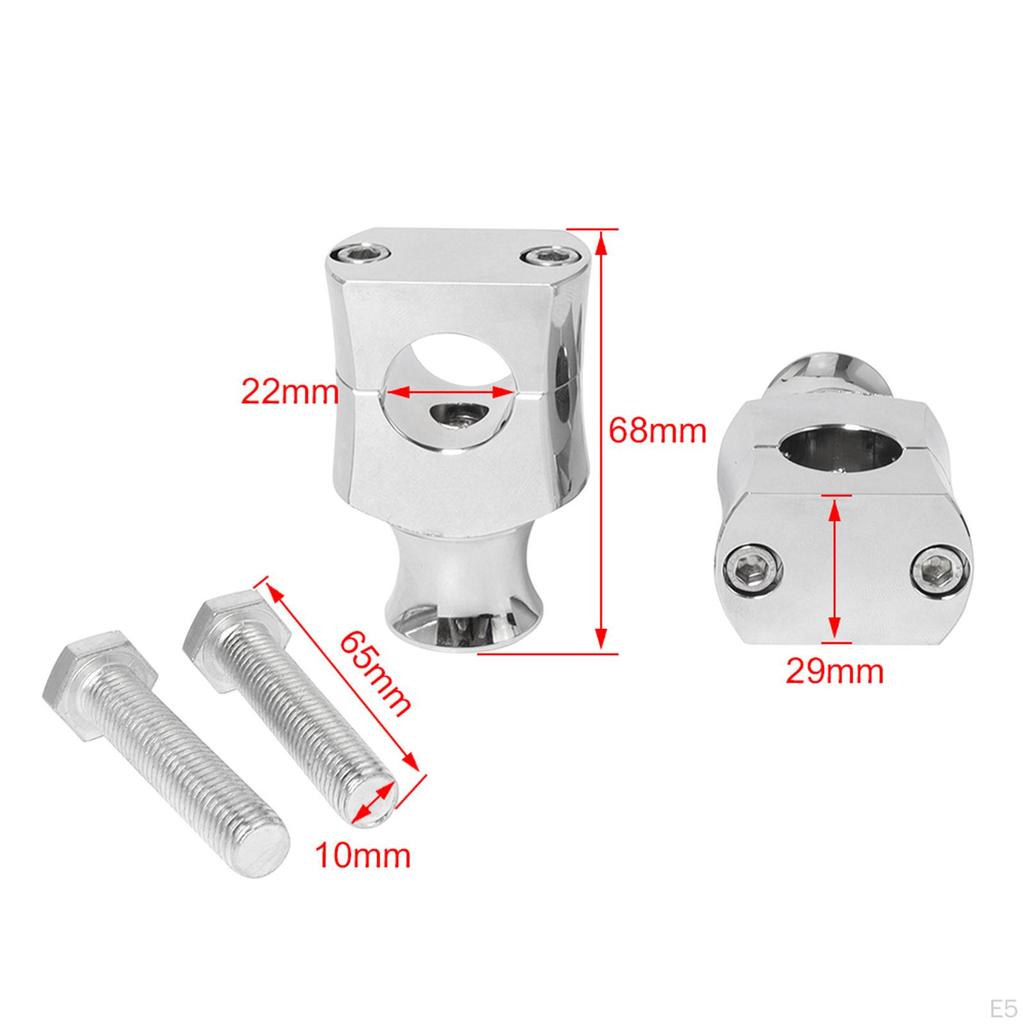 Motorcycle 7/8'' / 1'' Handlebar Riser Clamp Repalcment accessories