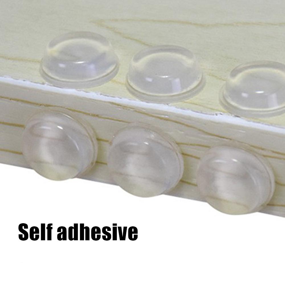 100/64 STK Selbstklebende Gummidämpfer Puffer Schrank Stoßstangen Silikon Möbelpolster Kissen Schutz Hardware Türstopper
