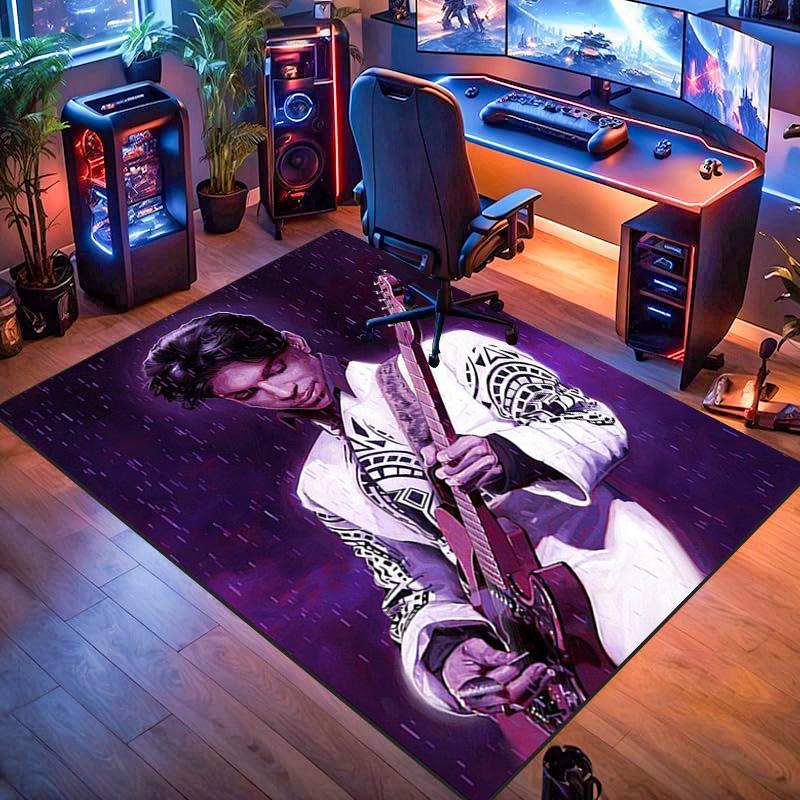 Prince's Iconic Guitar Artistry carpet Living room and bedroom mats floor mats Art Bathroom mat Room