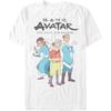 Nickelodeon Men's Big & Tall Simple Lineup T-Shirt, White, Large Big Tall