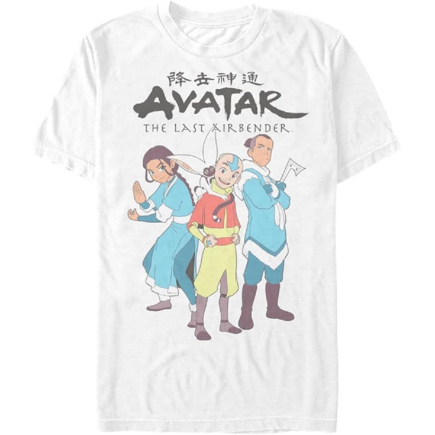 Nickelodeon Men s Big & Tall Simple Lineup T-Shirt, White, Large Big Tall XXXXXL белый