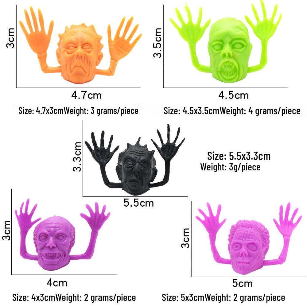 Scary Ghost Skull Finger Puppets - Halloween Party Props & Doll Accessories