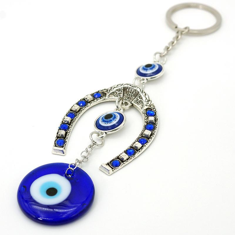 Turkish Blue Eyes Protection Ornament Wind Chimes Evil Eye Pendant Wall Hanging Home Dedroom Decoration Aesthetic Room Decor
