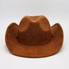 Nyugati Cowboy Kalap Szélvédő Kötél Jazz Kalap Velúr Vintage Felsőkallap Filc Kalap Gyapjú Kalap Férfiaknak és Nőknek