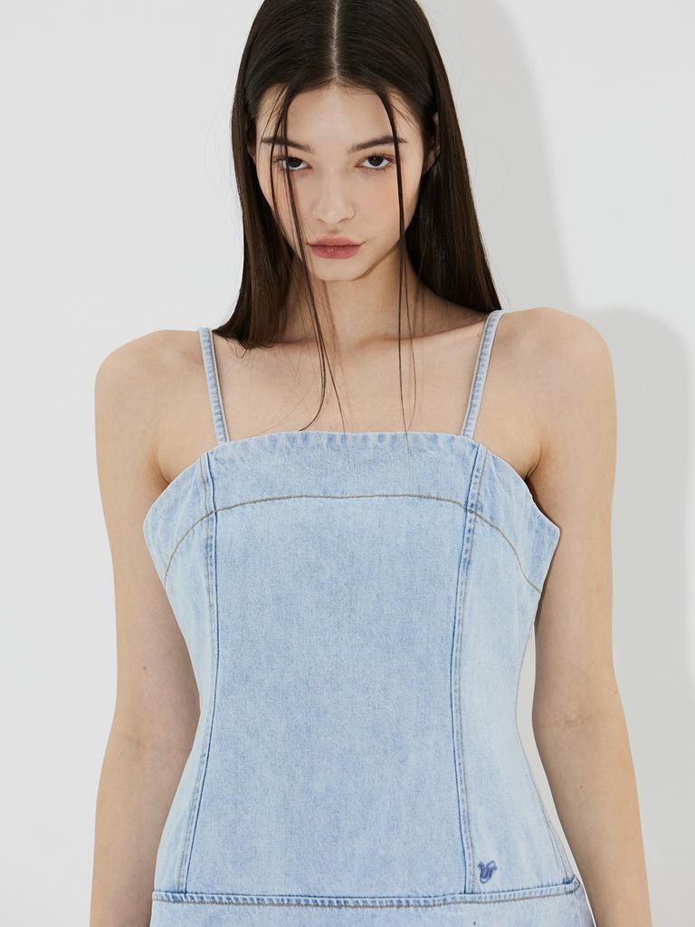 VIAROAMER Flare Denim Dress